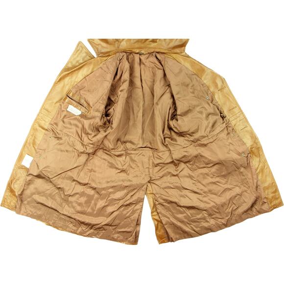 Sears Pacific Garments Nestels of Canada Caramel Leather Coat M - Picture 6 of 11